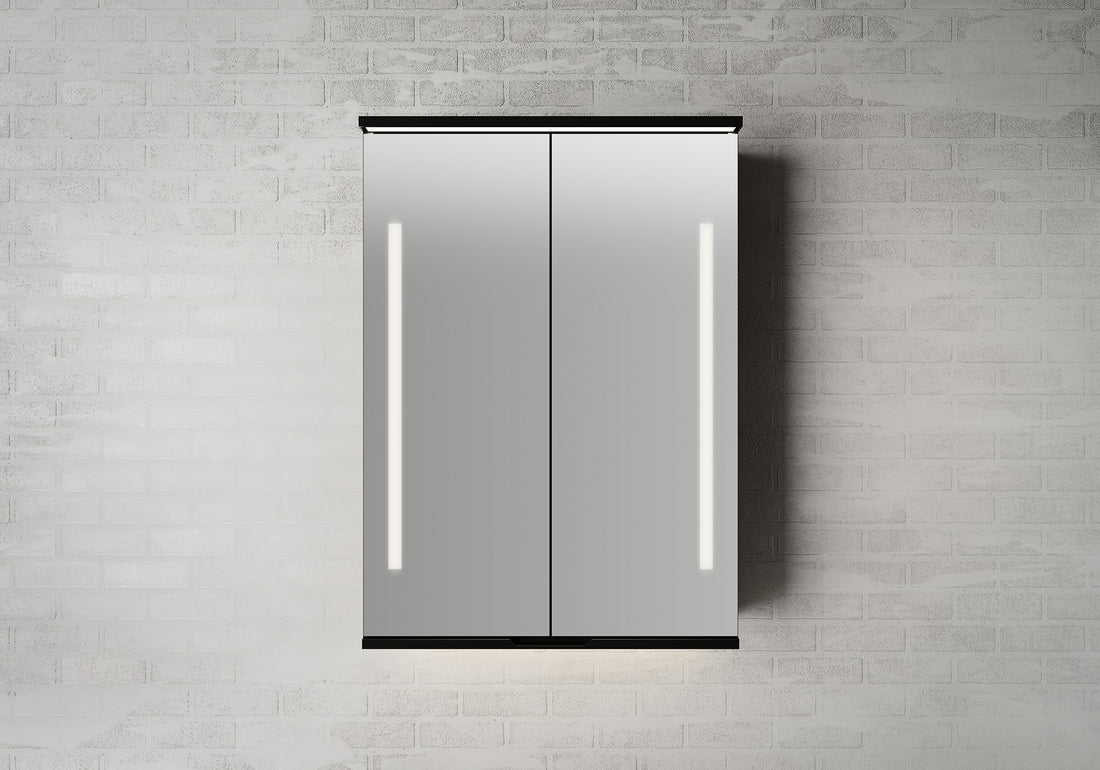 Linn Bad SOGN 60 cm svart matt speilskap