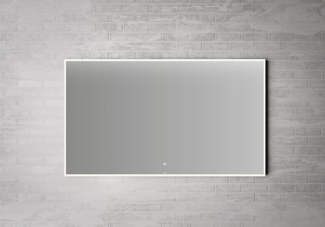 Linn Bad VANGE 120 cm speil m/ hvit ramme