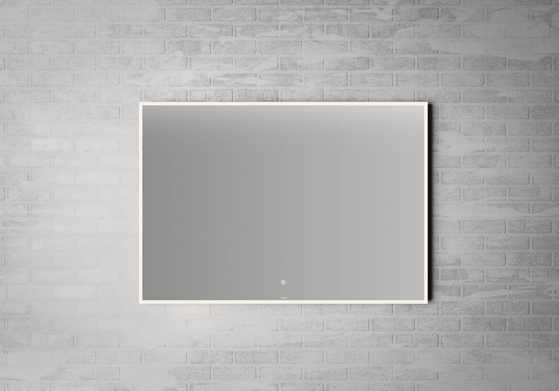 Linn Bad VANGE 100 cm speil m/ svart ramme