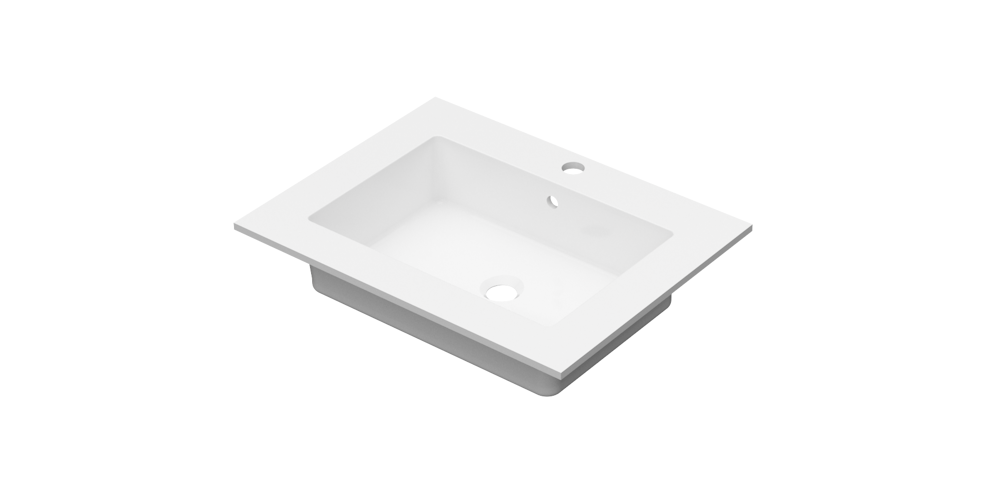 Linn Bad Corian plate 60 midtstilt med servant