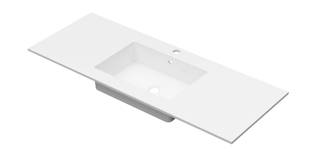 Linn Bad Corian plate 120 midtstilt med servant
