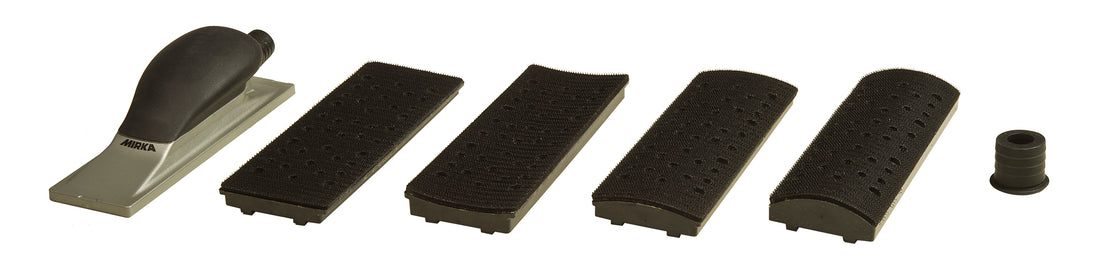 Håndslipekloss 4-in-1 70X198mm 40h Gul