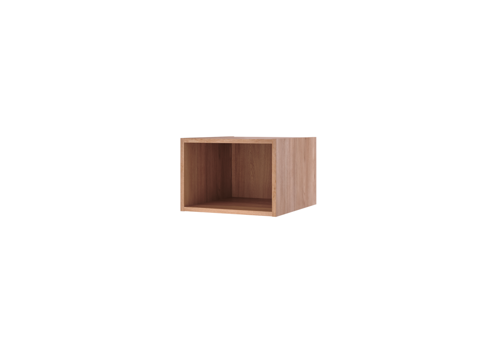 Linn Bad Åpen hylle eik 30 cm - 1 skuff
