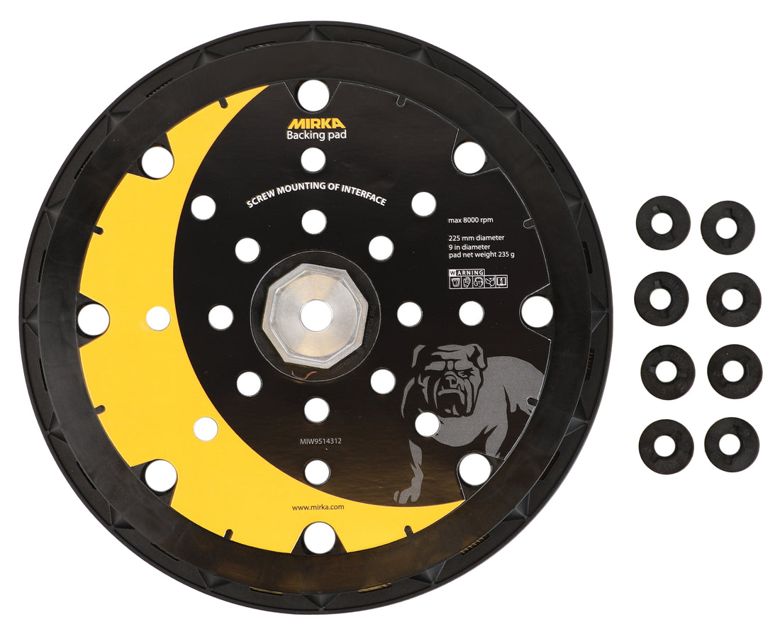 Bakplate 225mm 25H Grip LEROS + 8 skruer