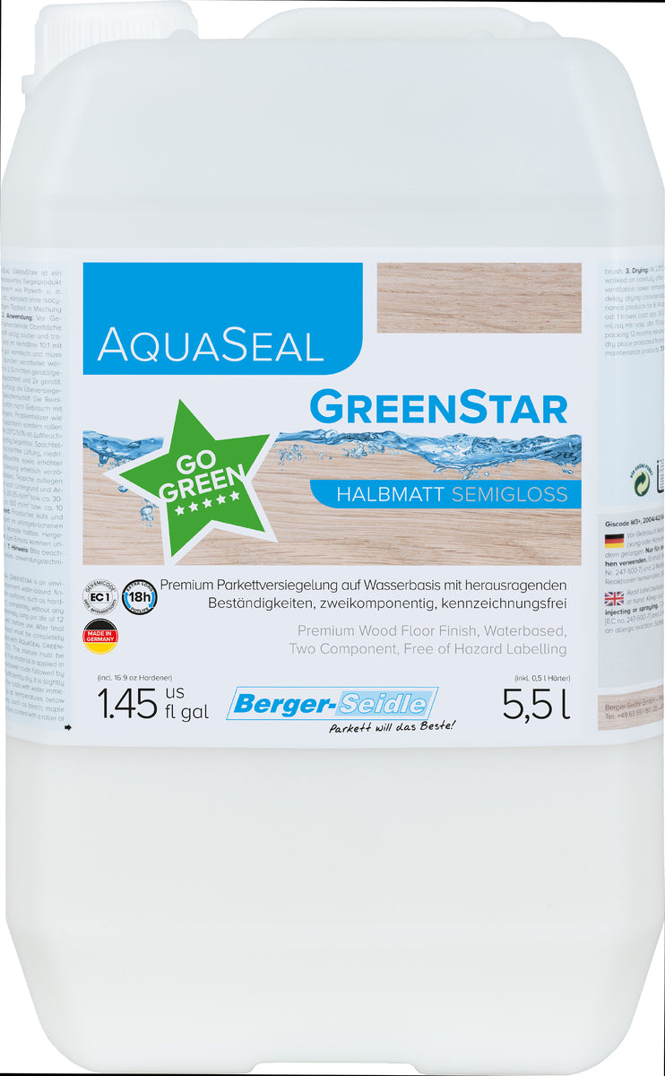Aquaseal GreenStar lakk 2K 5,5L ultramatt