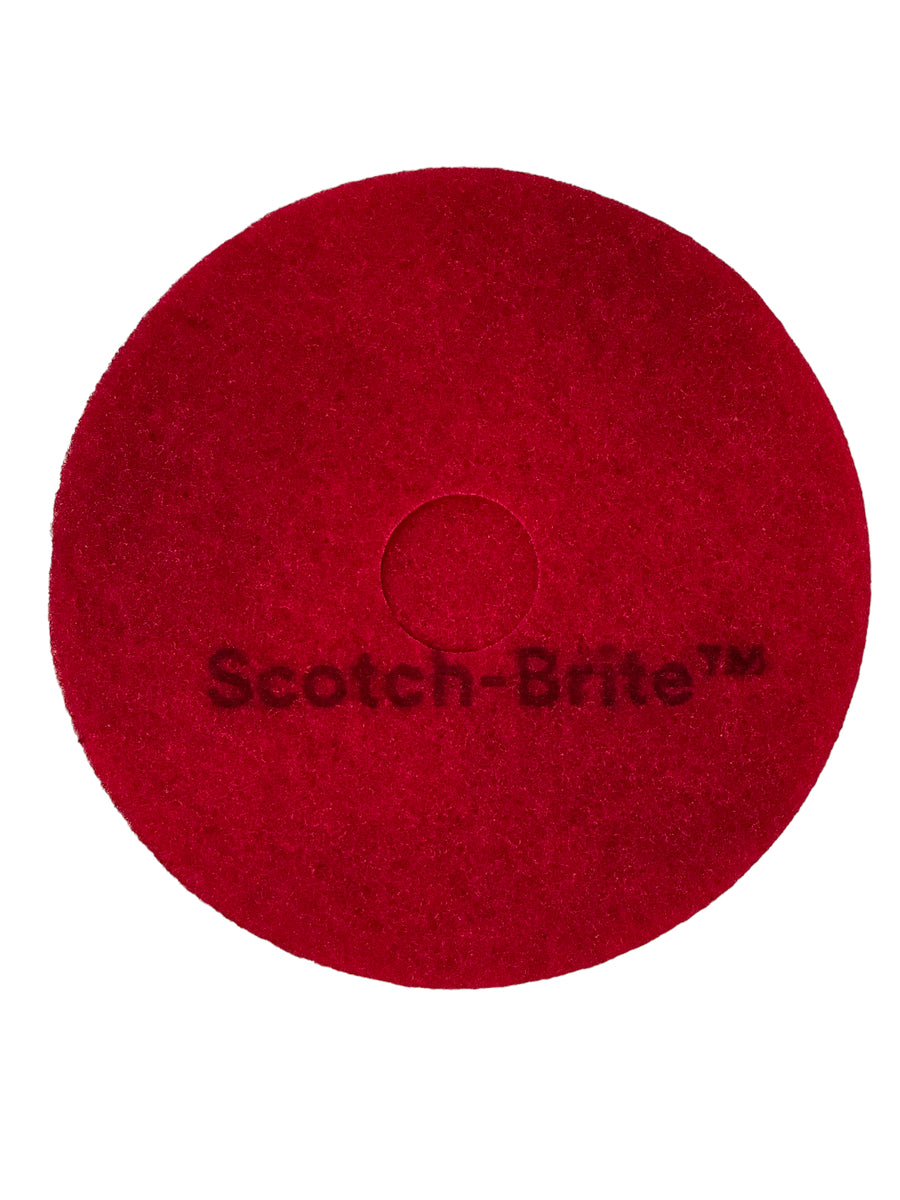 Scotch-Brite gulvpad 17" 25x432mm rød