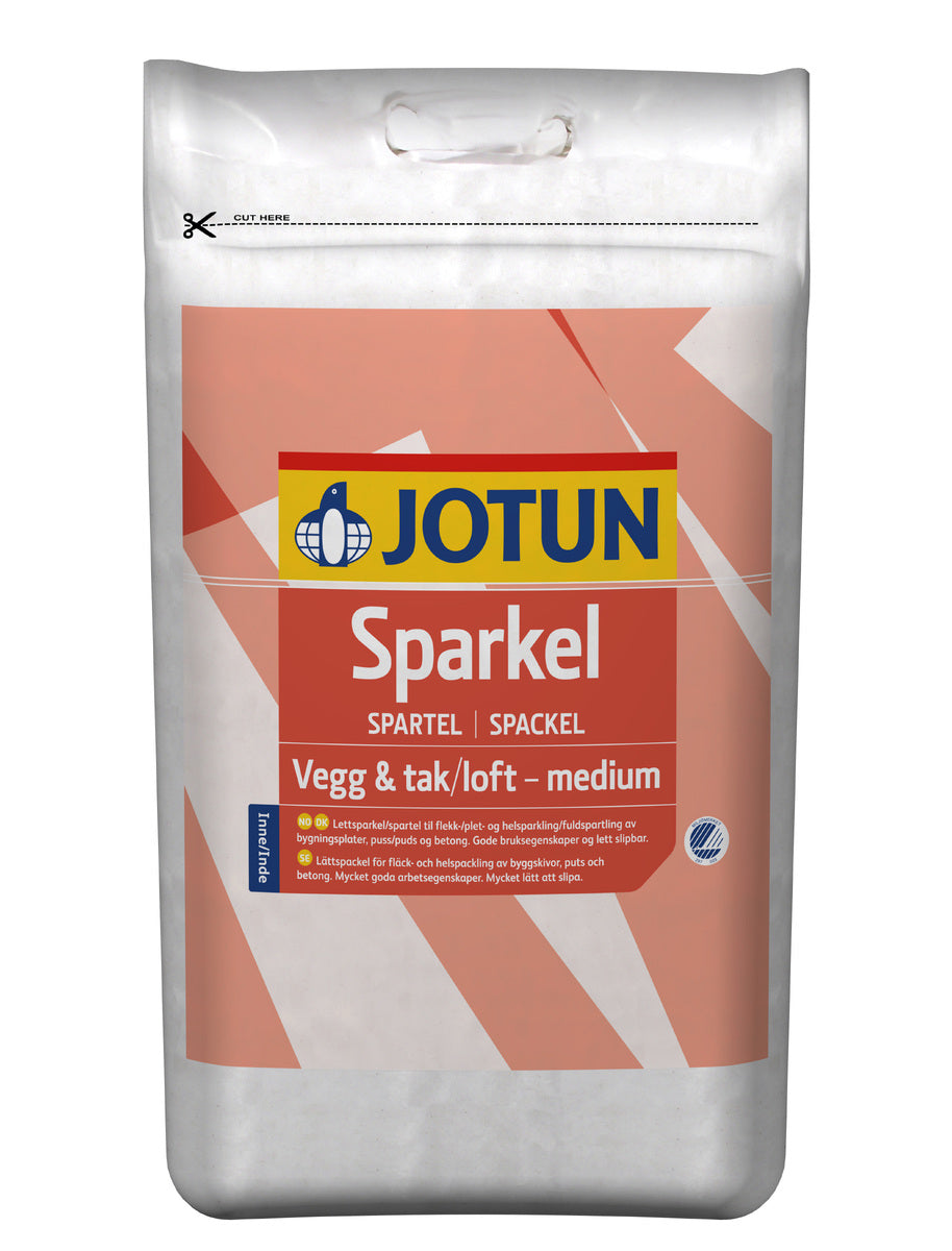 Sparkel veg/tak med sekk rød 15l