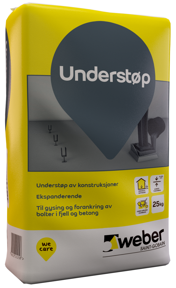 Understøp 25kg (ekspanderende betong)