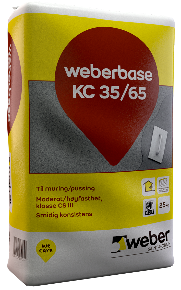 Kc35/65 mur pussmørtel 25kg s