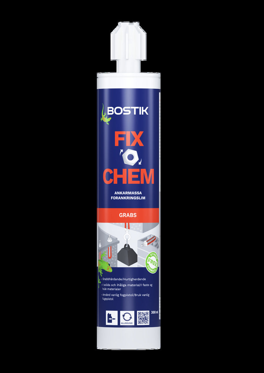 Fix-o-chem forankringslim grå 280 ml