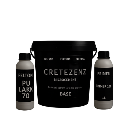 Feltona Cretezenz mikrosement pakkeløsning 4-5 kvm