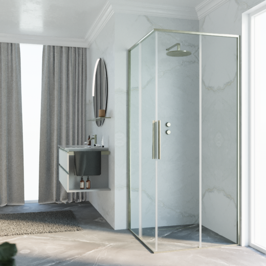 Riga A skyvedør for hjørnemontering