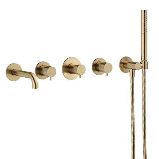 Iris BS2 innbygging for badekar, børstet bronse