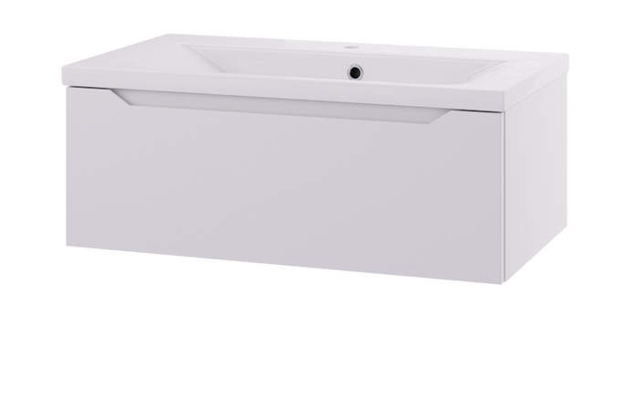 Linn Bad EMMA hvit matt servantskap 80 med 1 skuff