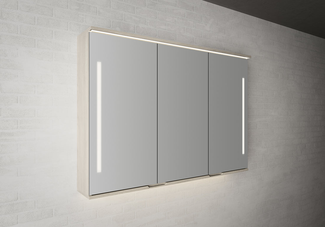 Linn Bad SOGN 120 cm lys eik speilskap