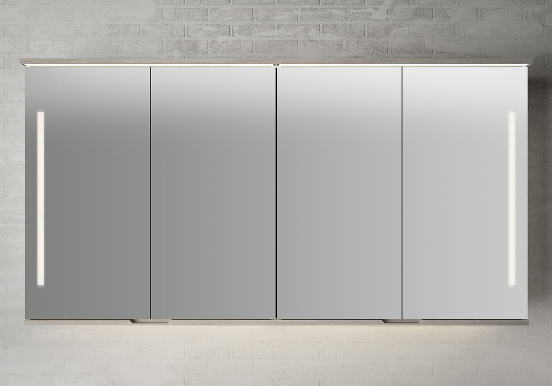 Linn Bad SOGN 160 cm lys eik speilskap