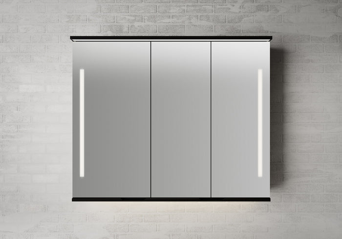 Linn Bad SOGN 100 cm svart matt speilskap