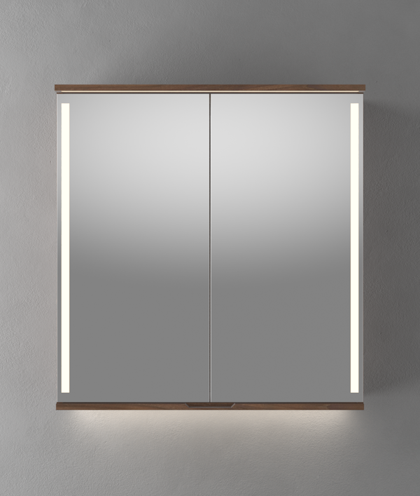 Linn Bad SOGN 80 cm valnøtt speilskap