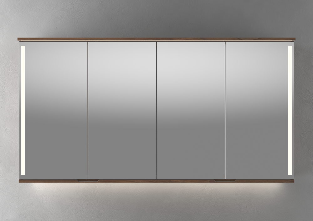 Linn Bad SOGN 160 cm valnøtt speilskap