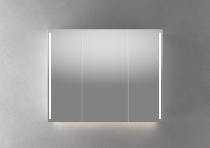 Linn Bad VIKJA 100 cm mørk eik speilskap