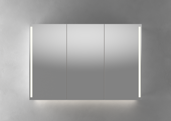 Linn Bad VIKJA 120 cm mørk eik speilskap