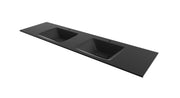 Linn Bad VALE svart matt glasservant 160 dobbel