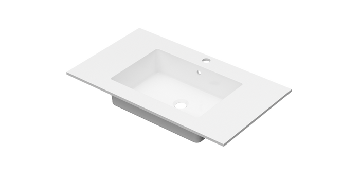 Linn Bad Corian plate 80 midtstilt med servant