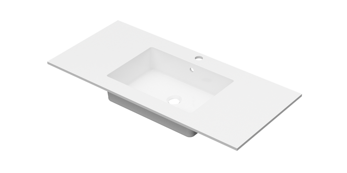 Linn Bad Corian plate 100 midtstilt med servant