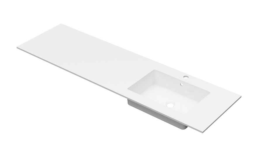 Linn Bad Corian plate 160 høgre med servant 80 - (80)