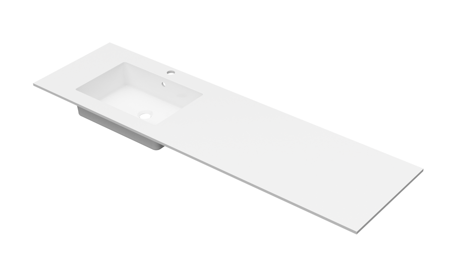 Linn Bad Corian plate 160 venstre med servant (80) - 80