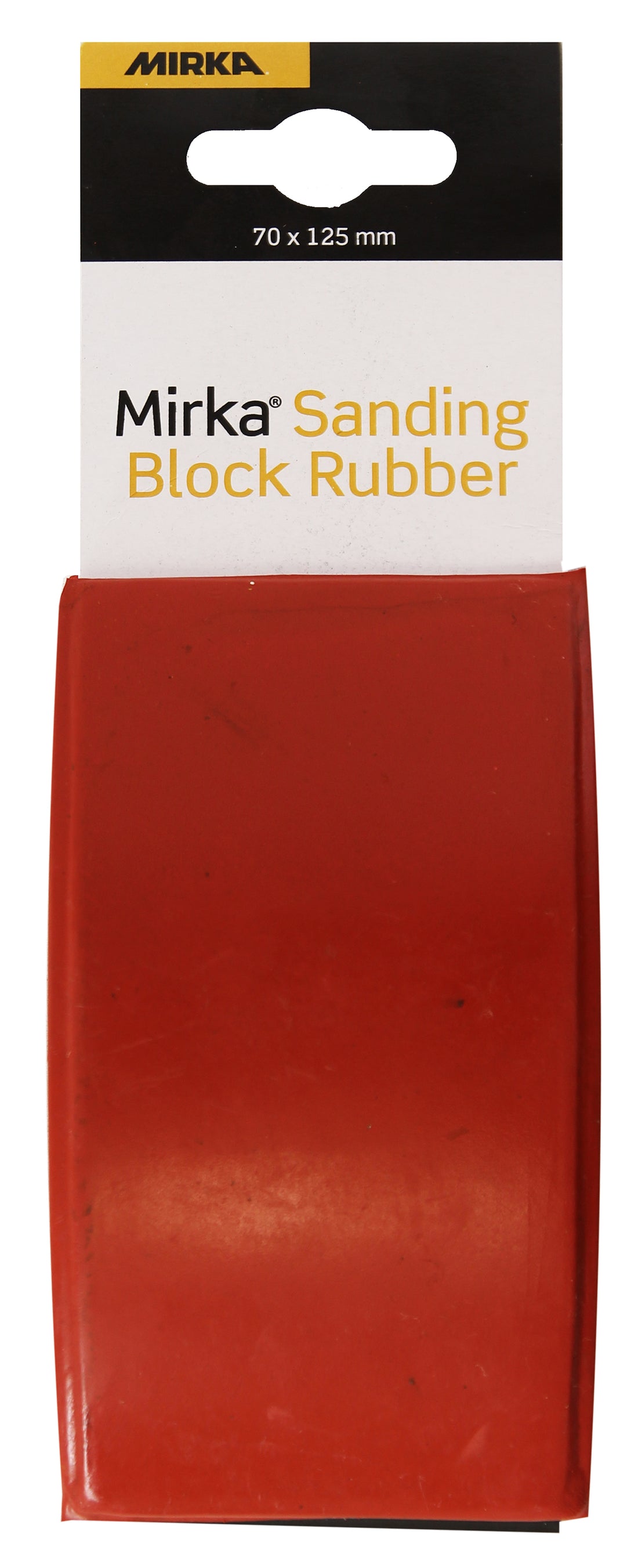 Håndslipekloss Gummi Rød 70X125mm