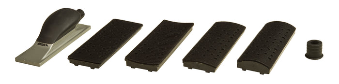Håndslipekloss 4-in-1 70X198mm 40h Gul