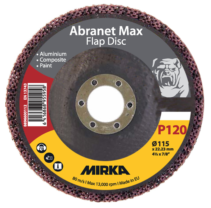 Abranet Max Flap disc T29 115mm ALOX 120