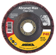 Abranet Max Flap disc T29 115mm ALOX 40