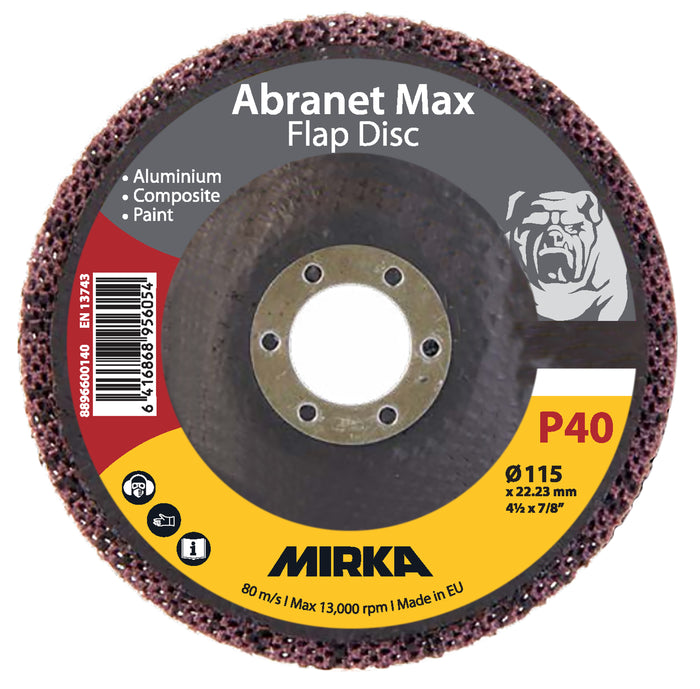 Abranet Max Flap disc T29 115mm ALOX 40
