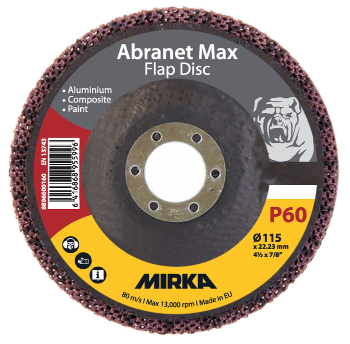 Abranet Max Flap disc T29 115mm ALOX 60