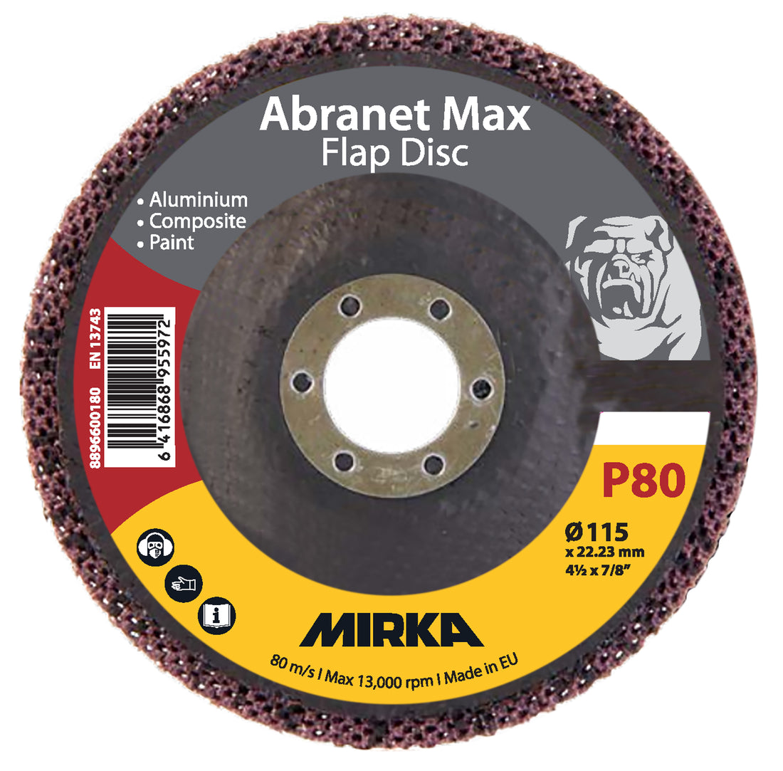 Abranet Max Flap disc T29 115mm ALOX 80
