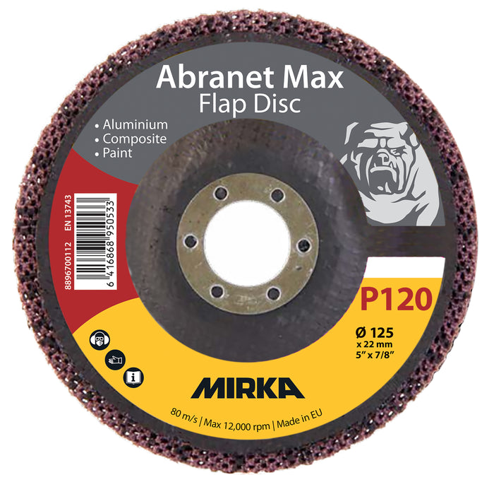 Abranet Max Flap disc T29 125mm ALOX 120