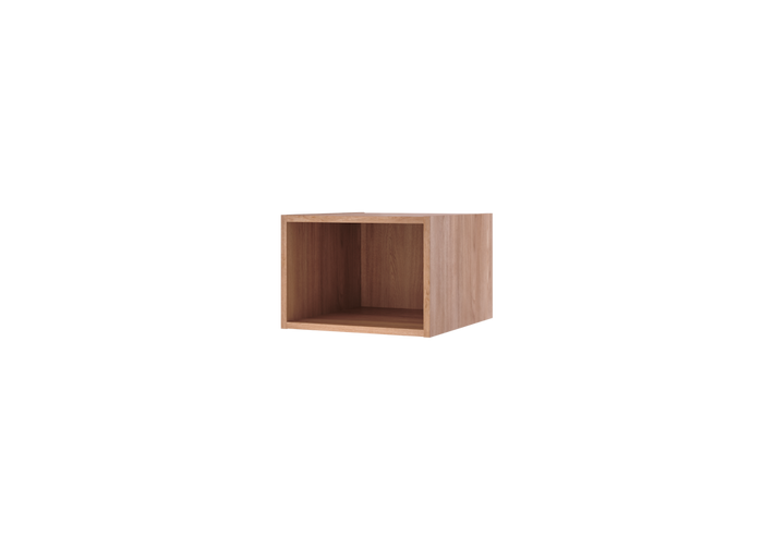 Linn Bad Åpen hylle eik 30 cm - 1 skuff