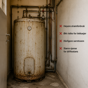 Ferdig montert – 200 L - Høiax titanium extreme eco - varmtvannsbereder
