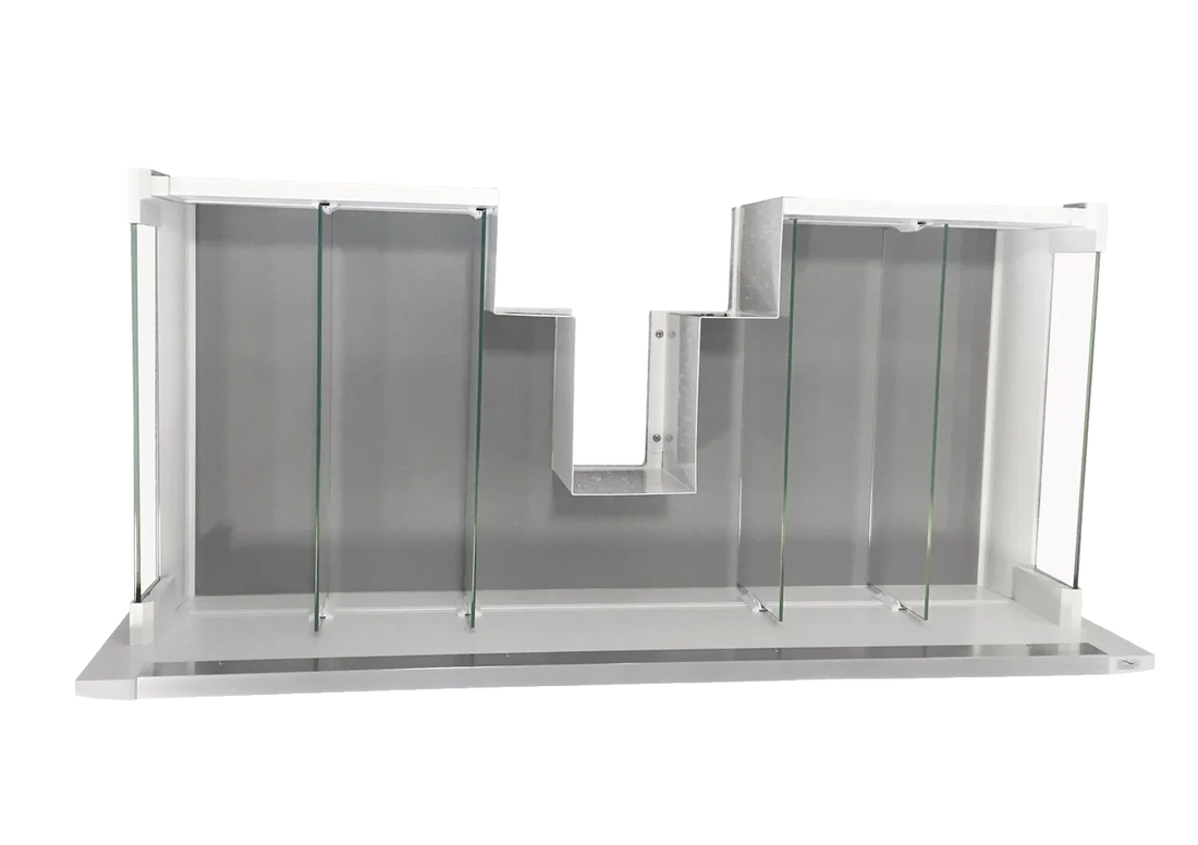 Linn Bad Skuffeinndeling glas øvre skuff grunn