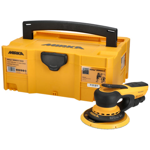 Mirka Deros II 5650 EU Ø 125/150mm, orbit 5.0mm m/koffert