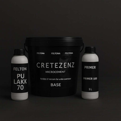 Feltona Cretezenz mikrosement pakkeløsning 11-13 kvm