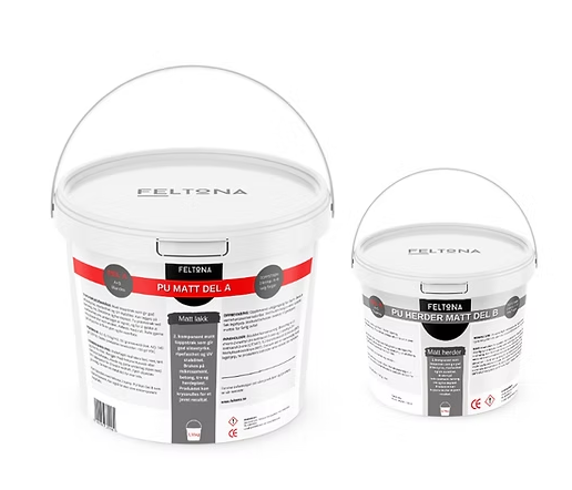 Feltona 2 komponent PU Matt lakk 1 kg