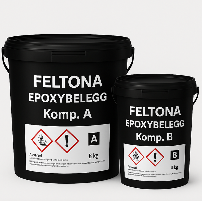Feltona Epoxybelegg Universal sett A+B 12 kg