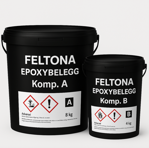 Feltona Epoxybelegg Universal sett A+B 12 kg
