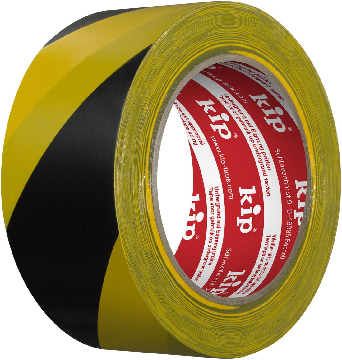 Varseltape gul/sort 50mmx33m 339 kip