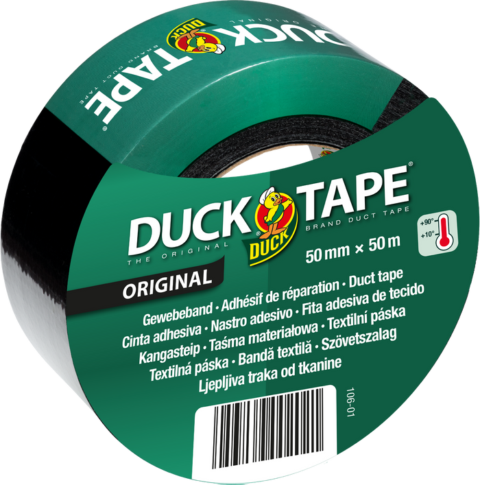 Lerretstape 50mmx50m original duck 106 sort