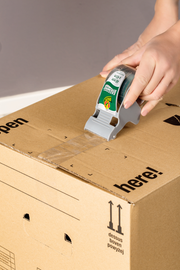 Pakketape 48mmx45m m/dispenser duck 120 easy start