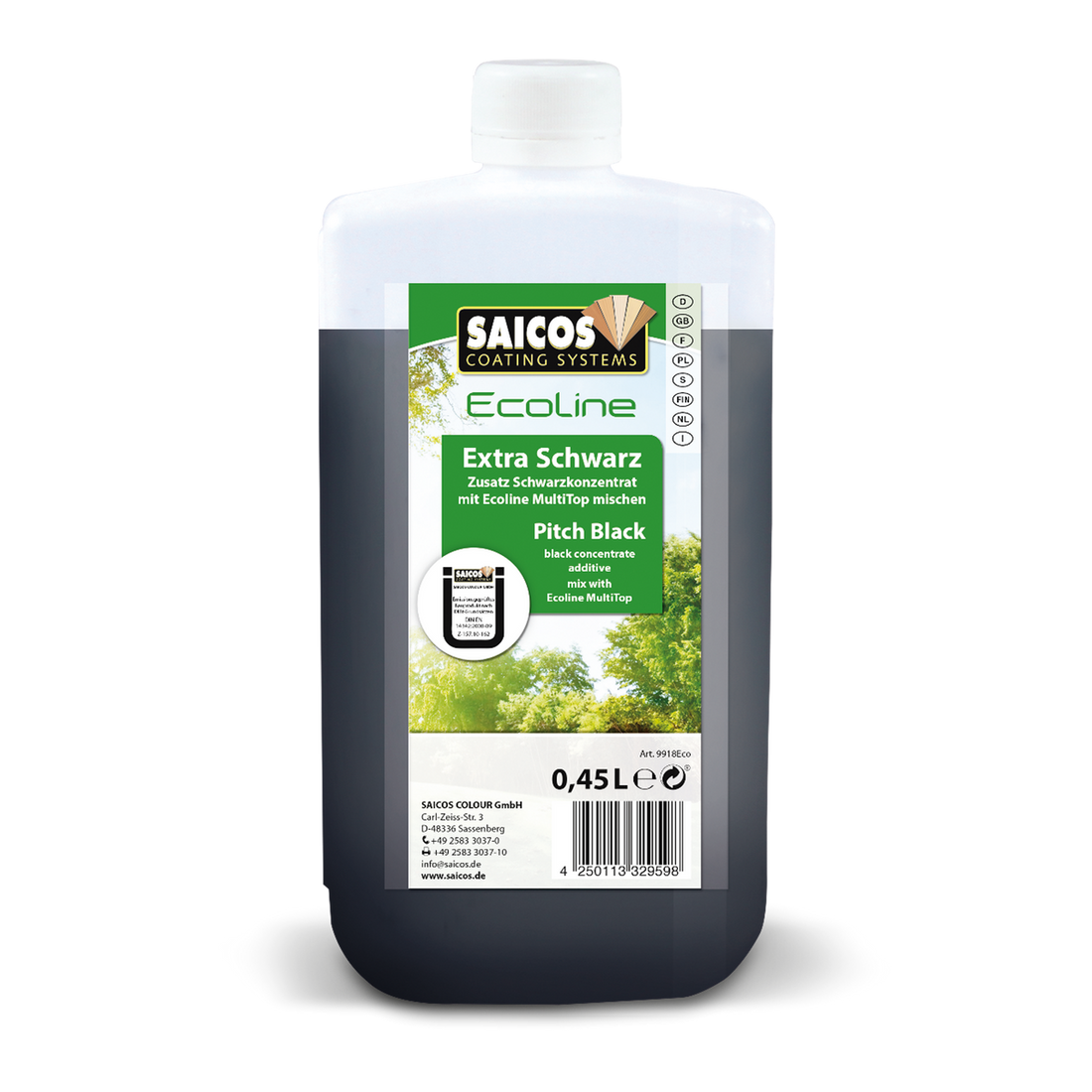Eco Multitop Additiv Pitch Black 0,45l